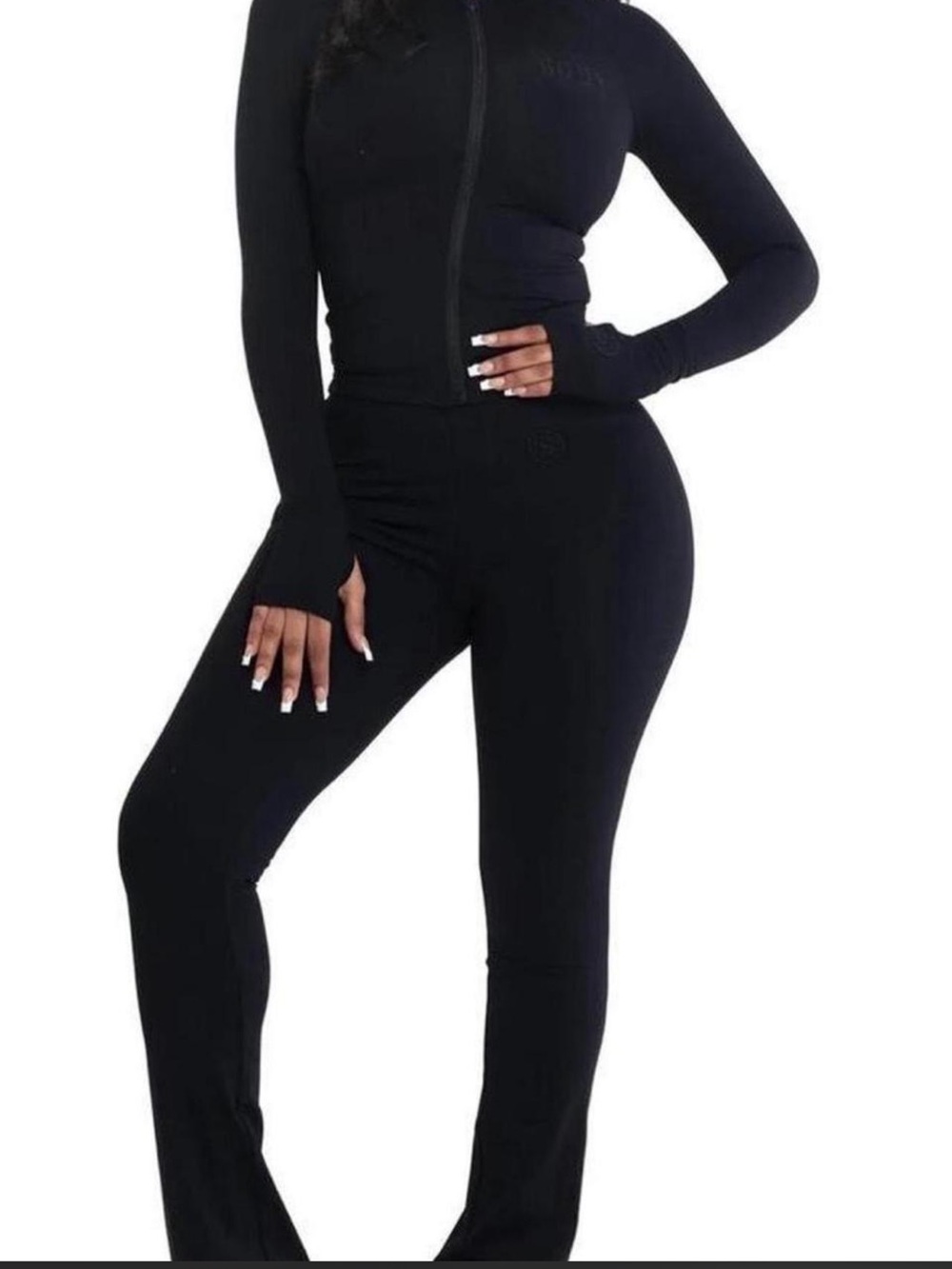 Sleek Black High-Rise Skinny Pants for Women